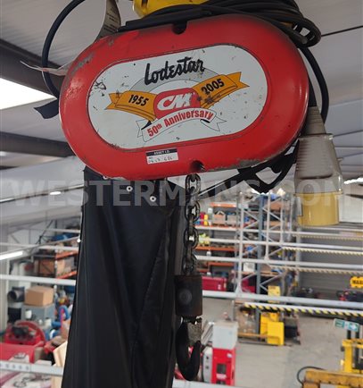 Lodestar 1000kg crane chain hoist with pendant control, 110 volts